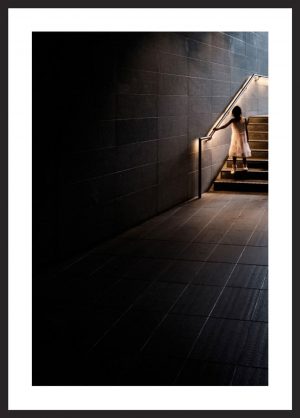 Little Girl on Stairs